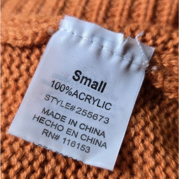 Halloween Poof Skeleton Witch Sequin Long Sleeve Crew Neck Knit Sweater Small - Picture 10 of 10